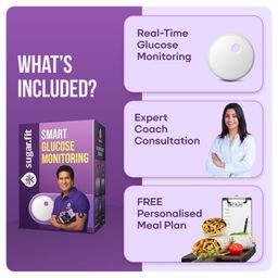 sugar.fit Smart Glucose Monitoring, Continuous Real-Time Blood Sugar Level Tracking on your Phone, Coach Consultation Included image 4