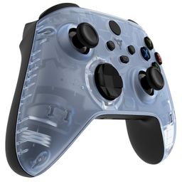 eXtremeRate Replacement Faceplate for Xbox Series X & S Controller - Personalize Your Control - Clear Glacier Blue Front Housing Shell for Xbox Core Wireless Controller image 4