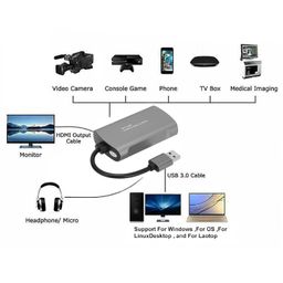 Microware USB HDMI Video and Game Capture Card (USB 2.0 Video Capture Loop) image 2