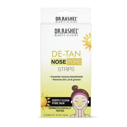 DR.Rashel De-Tan Nose Pore Strips For Pore Cleansing | Deep Cleansing For Instant And Painless Blackheads Removal |Pack of 20(10 Strips & 10 Wipes) image 1