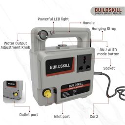 BUILDSKILL Automatic Water Pump with Max Water Flow 4.8L/Min | 4KW Connected Power | Adjustable Self Stop & Automatic Water Supply image 2