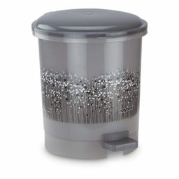 Nayasa Funk Waste Paper No. 427, Multi Purpose Dustbin with Lid & Sturdy Handle, Easy To Lift, Ideal For Home/Kitchen/Office, L 19, B 15.5, H 16 cm, Grey image 2