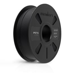 numakers PETG 3D Printer Filament, 1.75mm, Dimensional Accuracy +/- 0.05 mm, 1 kg Spool (2.2 lbs), Compatible with Most FDM Printers (Pitch Black) image 1