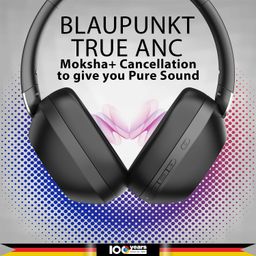 Blaupunkt BH61 Moksha True Active Noise Cancellation I Perfect ANC from The External Environment I HD Sound with Perfect Balance of Tones I High Sensitivity Mic I German Style & Long Usage Guarantee image 2