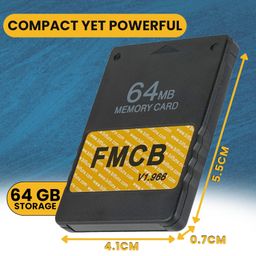 Skywin FMCB Free McBoot Card v1.966 for PS2-2 Pack Plug and Play PS2 Memory Card - 64 GB Memory Card PS2 Runs Games in USB Disk or Hard Disk image 2