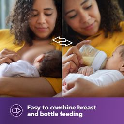 Philips Avent Natural Baby Feeding Bottle | No.1 Brand Recommended by Moms Worldwide | Ideal for 0 months+| Natural Response Technology Mimics Breastfeeding | Uniquely Designed Nipple releases milk only when baby drinks | Pack of 1 | SCY900/01 image 3