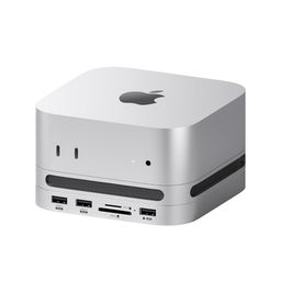Hagibis Mac Mini M4 Hub with M.2 SSD Enclosure & Dustproof Stand, USB-C Docking Station with M.2 NVMe SSD Case, 4K@60Hz HDMI, SD4.0, Micro SD 4.0, 10Gbps USB3.2 for Mac mini M4 Pro (MC65H+MC65Z) image 1