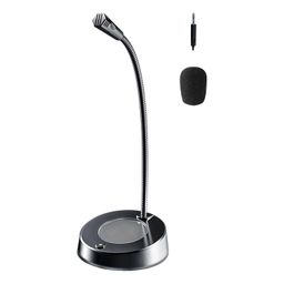 CALANDIS™ USB Computer Microphone 360 Gooseneck Design for Meetings Desktop PC YouTube Without Light | Microphones | Laptop & Desktop Accessories image 1