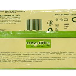 meditrove Easy Bath Wipes Wet Wipe | Enriched with Aloe Vera | Wet Wipes With Aloe Vera | 32X32 Cms |10 Wipes Per Pack | Combo of 2 | Total 20 Wipes image 2