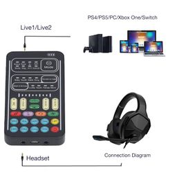 gowenic Voice Changer, Portable Mini Voice Changer Device Handheld Sound Card 8 Fixed Sound Effects Plug and Play, Gaming Recording, for Mobile Phone Computer image 3
