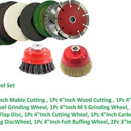 Inditrust Angle Grinder Accessories Wood & Marble Cutting Flap Discs (Set of 10 Tools) Power & Hand Tool Kit image 5