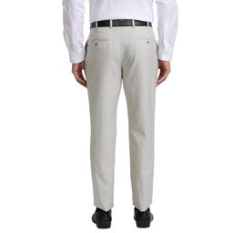 park avenue Men's Polyester Blend Plain Pattern Smart Fit Flat Front Formal Trouser image 4