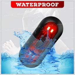 OBEROI'S TRADERS Abs Universal Helmet Light/Led with 3 Modes of Flashing | Blinking Strobe Rear Warning Red Safety Night Riding Light USB Charging Cable, Corded Electric image 5