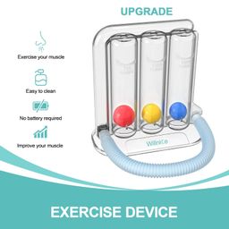 Willnice Breathing Exercise Device for Daily Training, Simple to Use and Clean, Effective Trainer Suitable for Most People Upgraded image 2