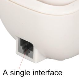 cabe Retro Wall Phone, Energy-Saving Retro Style Multi-Function Button Design, Prevent The Office Wall Phone from Sliding with Mounting Hole in The Office (White) image 4