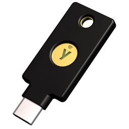 Yubico - Security Key C NFC - Black- Two-Factor authentication (2FA) Security Key, Connect via USB-C or NFC, FIDO U2F/FIDO2 Certified image 1