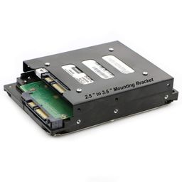 voocme 2.5" to 3.5" SSD HDD Metal Adapter Dock Case Caddy Mounting Bracket Ha Drive lder for Mounting Bracket Adapter Tray Kit Hard Disk Drive Holder Metal Mounting Bracket Adapter (Pack of 1) image 4