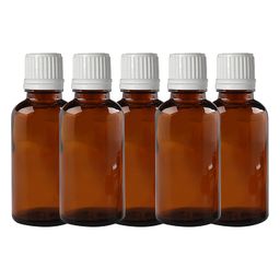 Mkd2 Rise Empty Amber Glass Bottles 15 ml (Set of 12) with Leak Proof Euro Dropper White Cap. Ideal to Store Essential Oils, Fragrances, Medicines, DIY Perfumes, Homeopathy & Refillable image 2