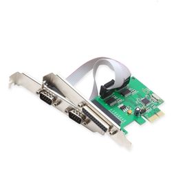 Generic PCI-e 2 Serial 1 Parallel I/O Card PCI Express to RS232 com Port + Printer LPT image 1