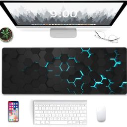 yashodhara enterprise Anti-Slip Extended Hexagons Pattern Desk Mat Gaming Rubber Mouse Pad/Desk Mat for Laptop and Computer (30cm X 80cm) image 5