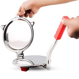 BLLUEX Roti Maker and Puri Maker Press Machine with Handle, Manual Stainless Steel Roti Press, Papad/Khakhra/Chapati Maker with pre Fitted Handle, Large Size image 5