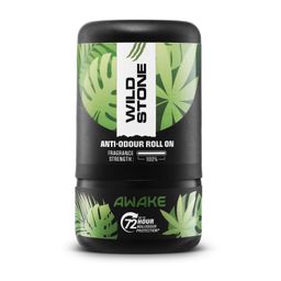 Wild Stone Awake Anti-Odour Roll On For Men, 50ml | Up to 72-Hour Odour Control | Enriched with Matcha tea and chamomile tea |Skin Friendly & Itch Free Deodorant Roll On | Long-Lasting Freshness image 1