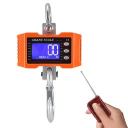 WeighTAJ Digital Hanging Scale/Industrial Compact Crane Scale with Remote Control, Precise load Sensor Backlit LCD Display, for Farm, Factory, Warehouse, Industry, Construction (WT-OCSP1-500kg) image 1