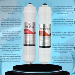 MAGNITE by MAX PURE MAGNITE Pre Carbon Filter, Sediment Filter, Post Carbon Filter and Elbow, Inline Filter Set for All RO Water Purifier image 3