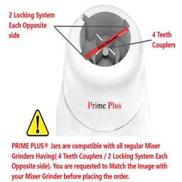 PRIME PLUS Smart Juice Extractor ABS Plastic Juicer Jar with Fruit Filter for Mixer Grinder Capacity 1500ML Transparent BlackSmart Juice Extractor for Mixer Grinder Capacity 1500ML Transparent Black image 3