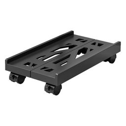 CALANDIS™ Mobile Computer Tower Stand Adjustable Lockable Portable PC Stand for Gamers Black | Monitor Mounts & Stands | Monitors, Projectors & Accs image 1
