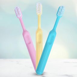 1st Step BPA Free Manual Toothbrush With Extra Soft Bristles - Pack Of 3 (Multicolor 2, Toddler) image 1