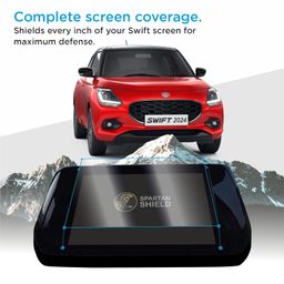 spartan shield SCREEN PROTECTOR For NEW MARUTI SUZUKI SWIFT 2024 FACELIFT || 7 INCH INFOTAINMENT Guard | Swit VXI VXiO ZXi Anti Scratch Display Accessories for Car LCD Touchscreen [Not Tempered Glass] image 5