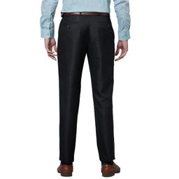 park avenue Men Smart Fit Structure Pattern Poly Viscose Blend Pleatless Formal Trouser image 4