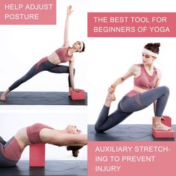 myzon PAVITR Shop High Density EVA Foam Bricks Yoga Foam Exercise Block Improve Strength and Aid Balance and Flexibility - Set of 2 image 5