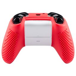 TCOS TECH Xbox One Controller Silicone Cover Anti Slip Cover Case Skin Protector for Microsoft Xbox One Controller with 2 Thumb Grips (Red) image 3