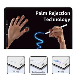 Amazon Basics Stylus Pen for iPad with Magnetic Wireless Charging, Palm Rejection, Apple Pencil Compatible with Pro 11 in 1/2/3/4, Pro 12.9 in 3/4/5/6, Air 4/5, Mini 6 (White) image 5
