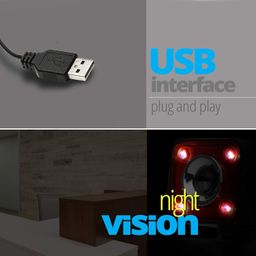 Zebronics Zeb-Crystal Pro Web Camera with USB Powered,3P Lens,Night Vision and Built-in Mic(RED) image 4