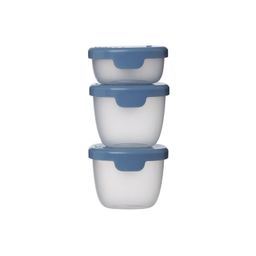 b.boxforkids b.box Snack Tubs - Leakproof, Reusable & Portable Snack Containers Pack of 3 - Ocean Blue image 1