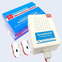 sensaswitch Water Tank Overflow Alarm Bell with Water Sensor, Model-OCA, Fixed Volume Musical Sound, White ABS Plastic image 1