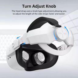 careflection Elite Strap for Oculus Quest 2 / Meta Quest 2, Adjustable Head Pad Head Extend Strap Replacement Provides Longer Enhanced Grip, Comfortable Balance and Support Better Headset Comfort VR Accessory v2 image 2