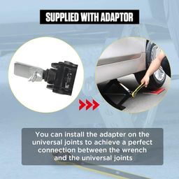 RECLUSE Universal Automotive 360° Swivel Auto Labor-Saving Jack Ratchet Wrench, Scissor Jack Lift Speed Handle Tool Jack Lug Handle Tool Tire Wheel Wrench for Tire Jack, Forward & Reversal Knob Design image 5