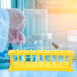 iplusmile Test Tube Rack Test Tube Holder Drying Rack with 8 Slots and 8 Drying Poles Lab Stand Rack for Classroom Laboratory image 4