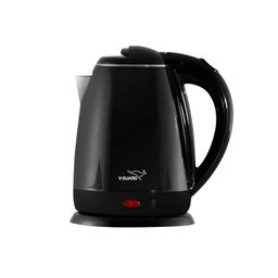 V-Guard VKP15 Prime 1.5 Litre Electric Kettle for Hot Water | Cool Touch Body | 2 Year Coverage By V-Guard |1500 Watt | Double Layer Outer Body,Plastic,Black image 1