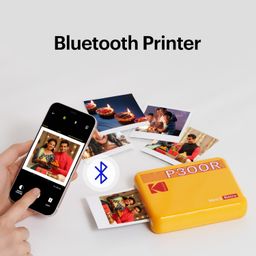 KODAK Mini 3 Retro 4PASS Portable Photo Printer (3x3 inches) + 68 Sheets Bundle, White image 4