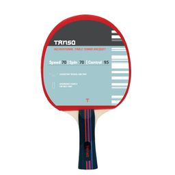TANSO Aeron Table Tennis (TT) Racket (Engineered Ply, Consistent Bounce and Spin, Ergonomic Grip Handle, Beginner and Recreational Players) image 1