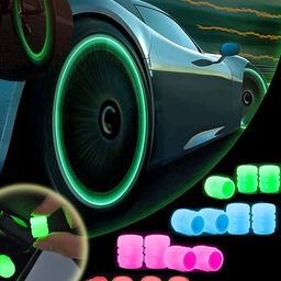 nudfsy 20 Pcs Tyre Valve Cap, Car Tyre Valve Caps, Cycle Tyre Light, Tire Valve Cap with Luminous Function to Prevent Pollution from Dirt and Dust image 2