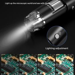 Tobo USB Microscope, 40X-1600X Digital Microscope 3 in 1 PCB Microscope Camera Magnification Endoscope Camera Portable Microscope, Windows 7/8/10, Mac, Android with OTG, Linux-TD-584IM. image 5