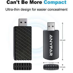 Wireless Carplay Adapter for iPhone, Dual-Core 5G Chip Auto-Connect in Seconds No Lags, Thermal Vent Design, with USB-C and USB-A Cables, Only for Factory Wired CarPlay Feature Cars, ANYFAR A4 Pro image 4