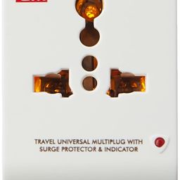 GM 3011 2 Pin Travel Universal Multi-Plug with Surge Protector & Indicator image 1