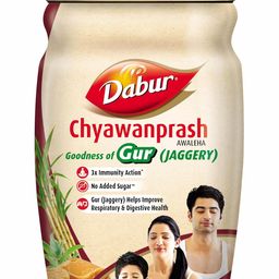 Dabur Chyawanprash Awaleha - 900g | With Goodness of Gur (Jaggery)| 3X Immunity Action | No added Sugar | Helps Improve Digestive & Respiratory Health | With Goodness of 40+ Ayurvedic Herbs image 1